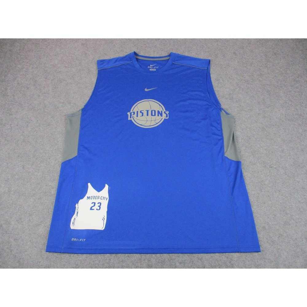 Blake Griffin Detroit Pistons Basketball Jersey Men 2XL XXL White Blue NBA Nike